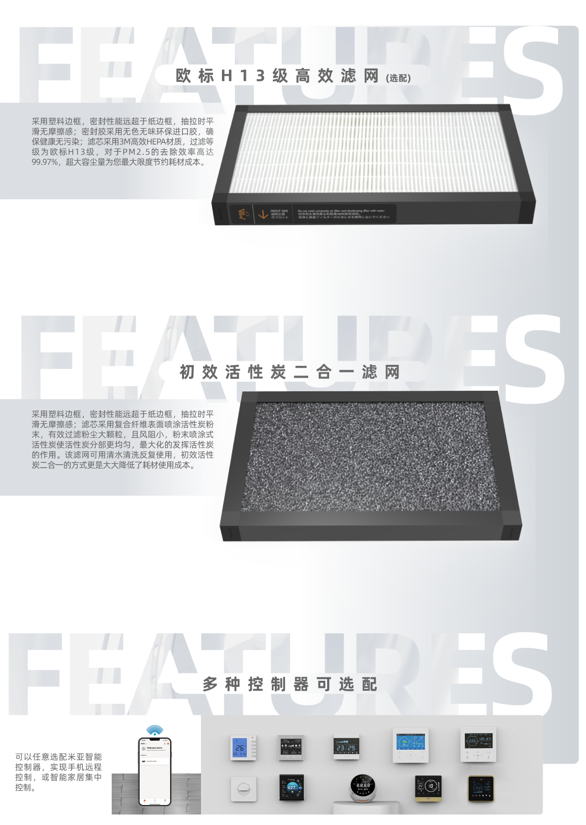 H13 HEPA + Carbon Filter