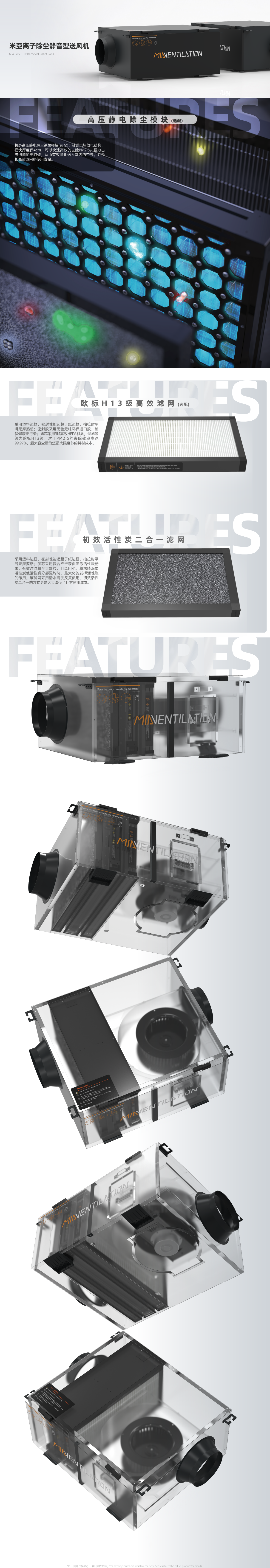 Multi-filter Silent Fan